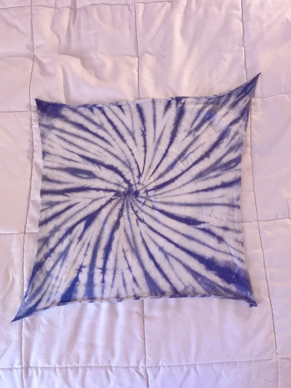 Grayson Threads Blue Tie-Dye Bandanna 100% Cotton Soft Y2k Urban Boho Accessory